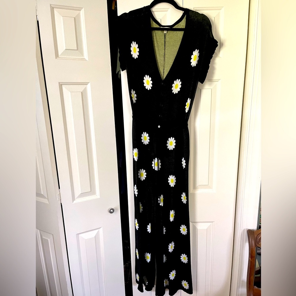 Saint Geraldine wide leg sweater jumpsuit, size small.